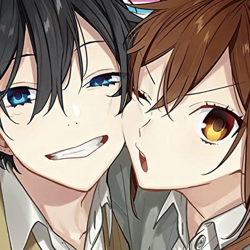 Hình anime cặp đôi đôi người đứng cạnh nhau