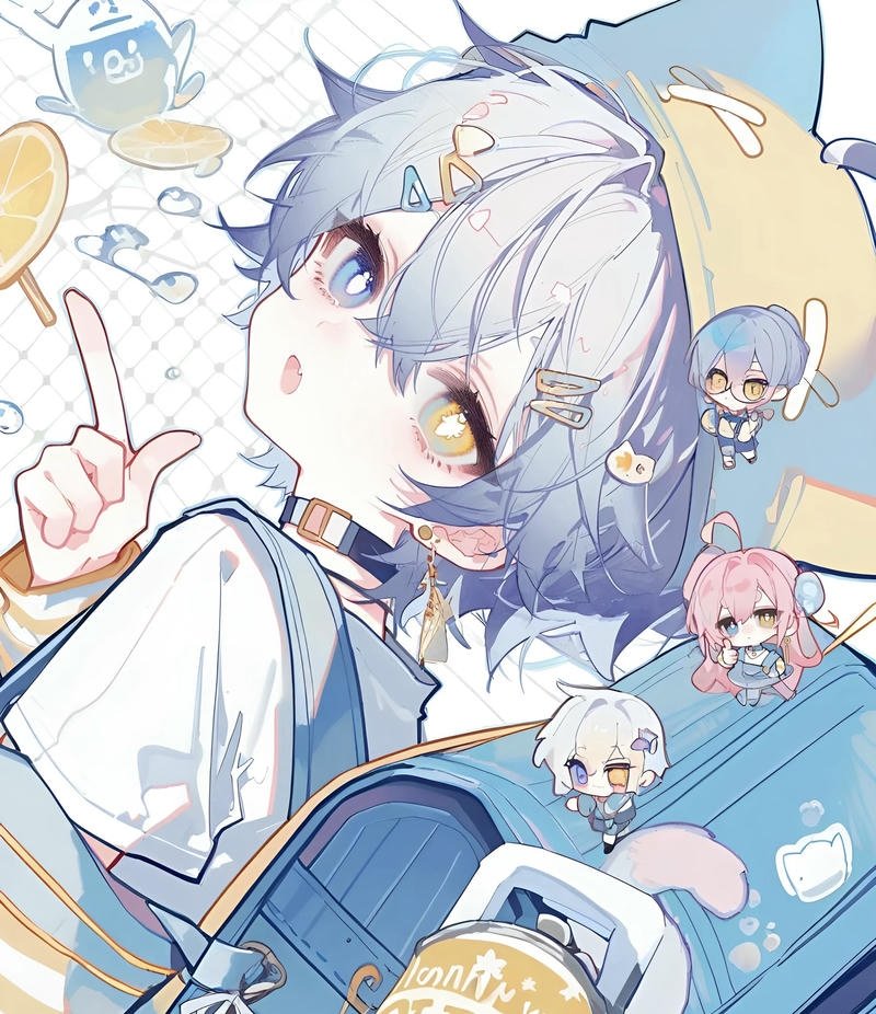 Hình anime cute nhân vật chibi nhỏ xinh dễ thương