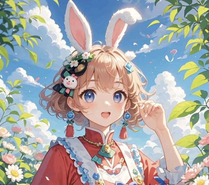 Hình anime cute nhân vật nữ anime với đôi mắt to