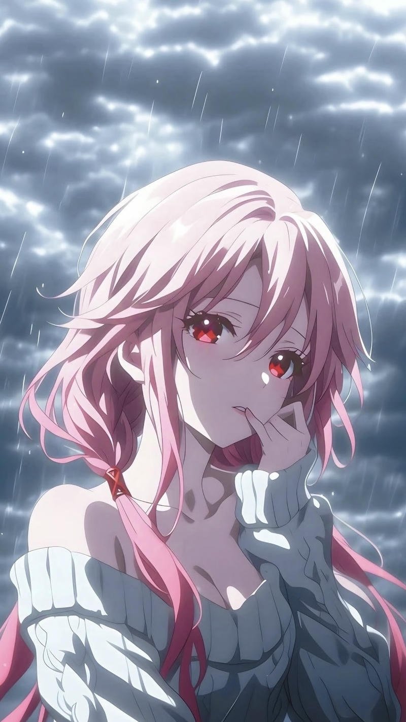 Hình anime nghệ thuật với tông màu lạnh đầy cuốn hút