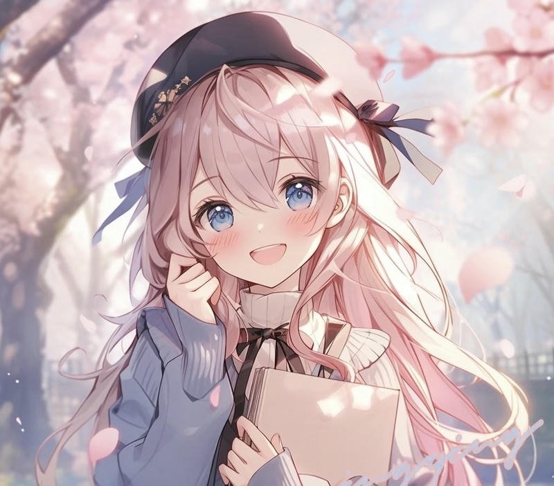 Hình anime nữ nhân vật nữ anime với ánh mắt nổi bật