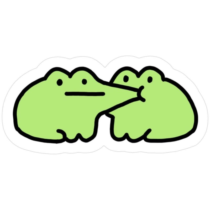 Hình dán gương mặt nhỏ đáng mến với biểu cảm dịu nhẹ