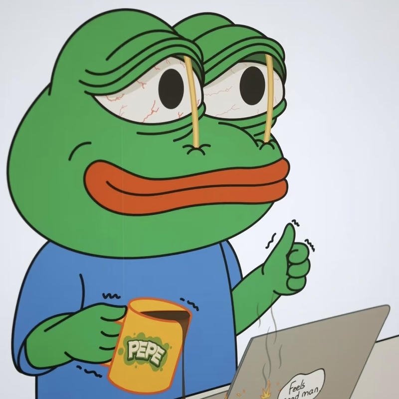 Hình meme ếch xanh bựa với vibe troll quen thuộc