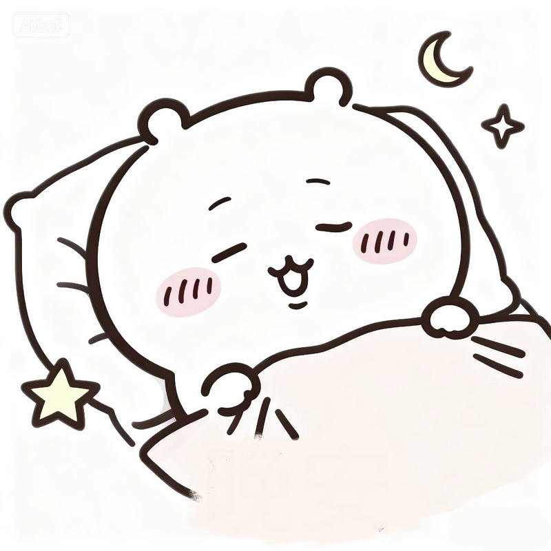 Hình meme ngủ ngon thể hiện trạng thái an yên