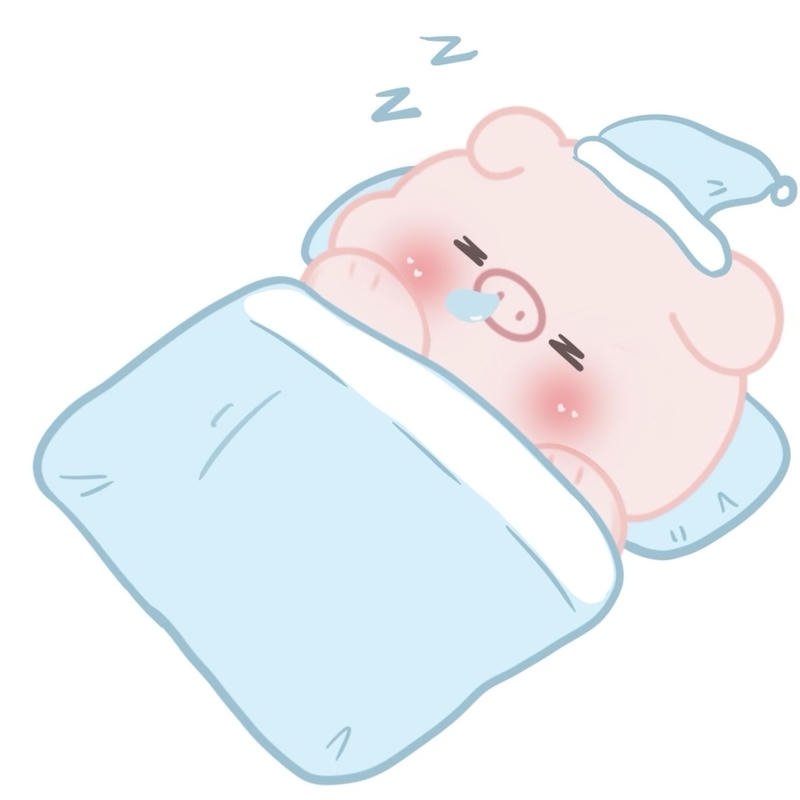 Hình meme ngủ ngon thể hiện trạng thái nghỉ ngơi