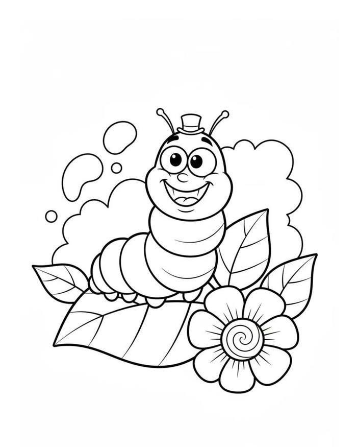 Hình minh họa con sâu dùng để tập tô