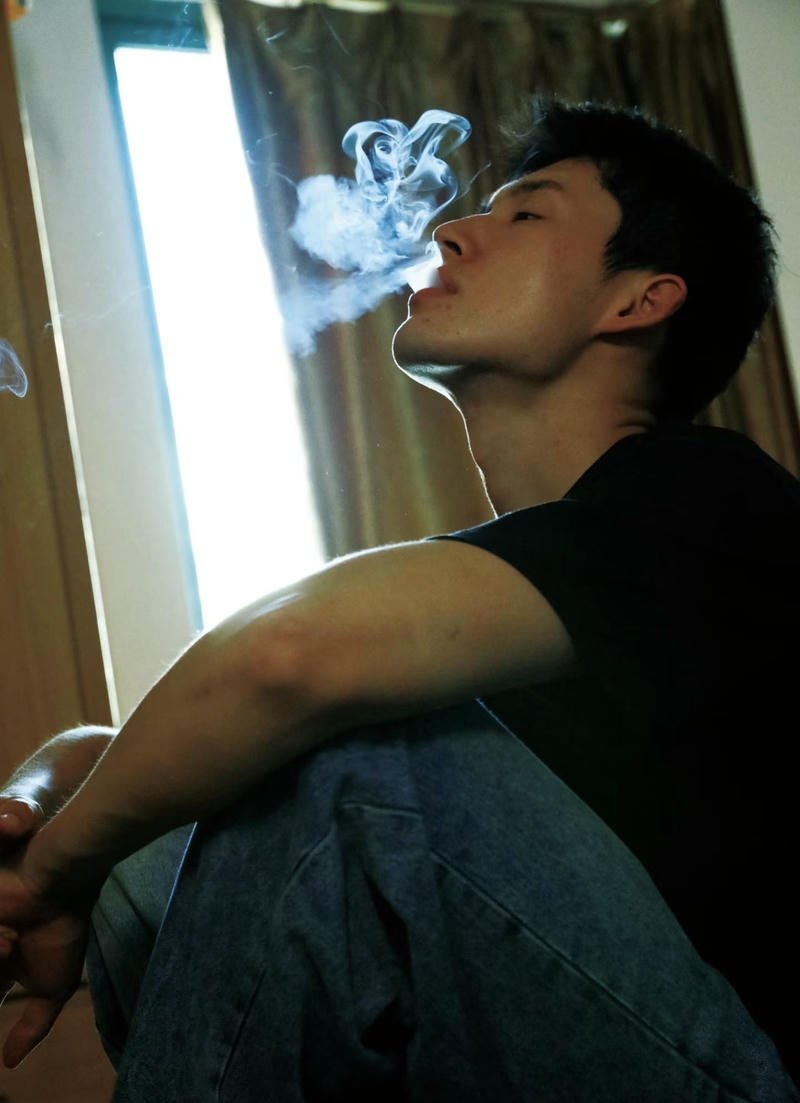 Hình sad boy ngầu manga tông đen trắng manly