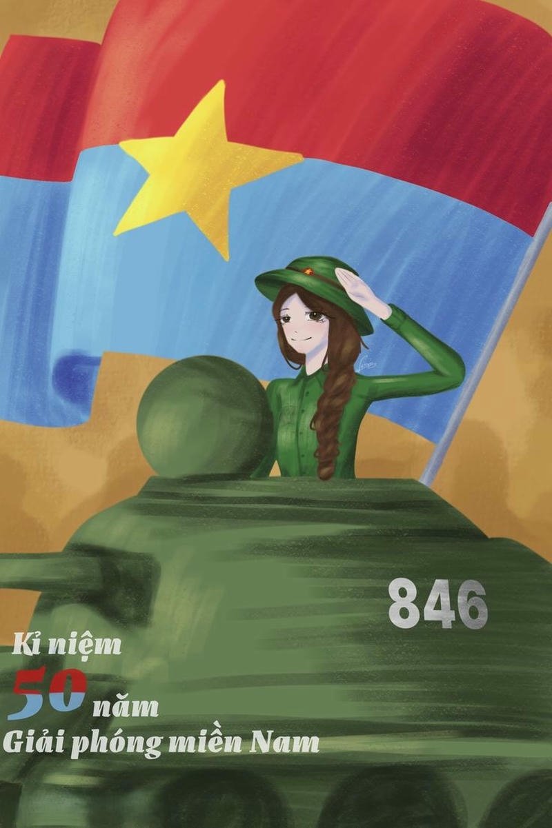 Hình vẽ ngày quốc khánh màu sắc tươi sáng hài hòa