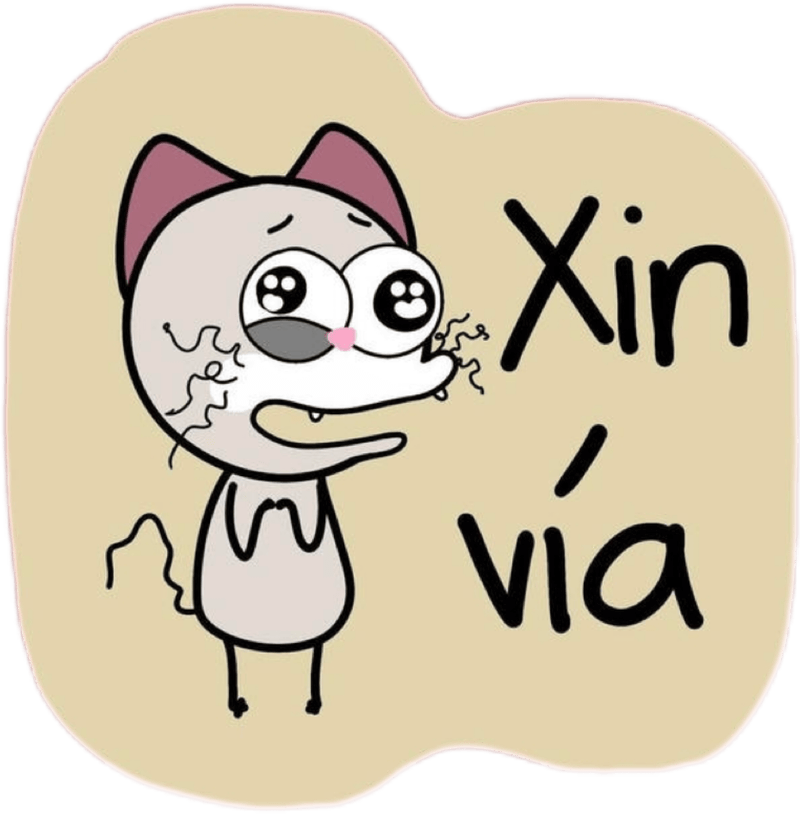 Hình vẽ troll hài hước trong nhãn dán bựa