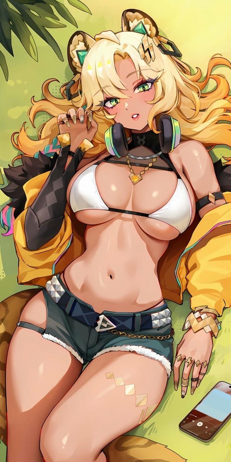 Hình vú to anime nữ thân hình hấp dẫn