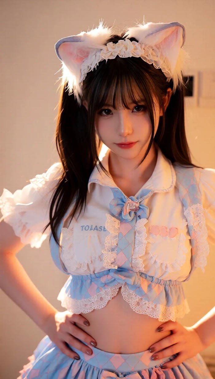 Hóa trang ấn tượng cosplay hầu gái quyến rũ