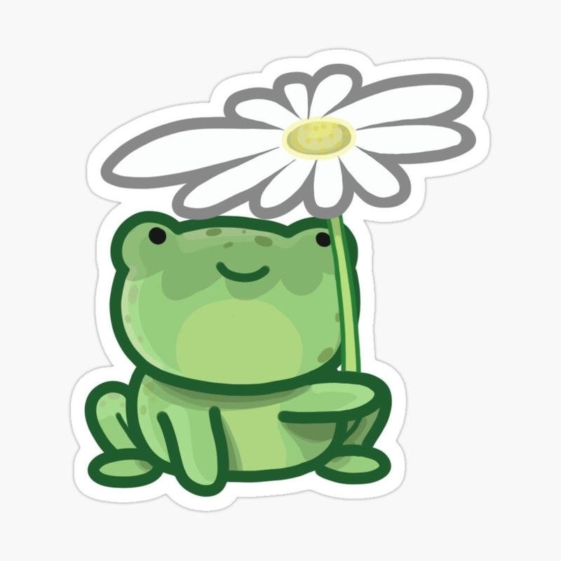 Icon ếch bé xinh với nụ cười rạng rỡ