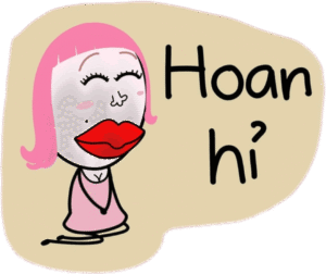 Khuôn mặt nhăn nhó kỳ quặc trong sticker messenger bựa