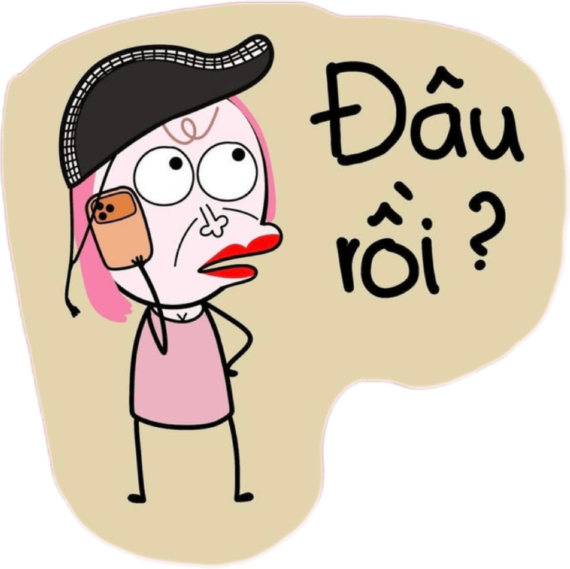 Kiểu nhăn mũi kỳ cục làm nổi bật nhãn dán bựa