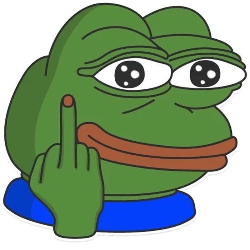 Meme ếch xanh bựa với ánh nhìn troll đỉnh cao