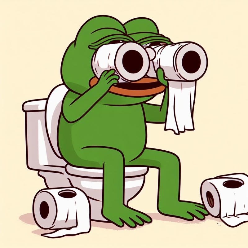 Meme ếch xanh bựa với biểu cảm troll hài hước