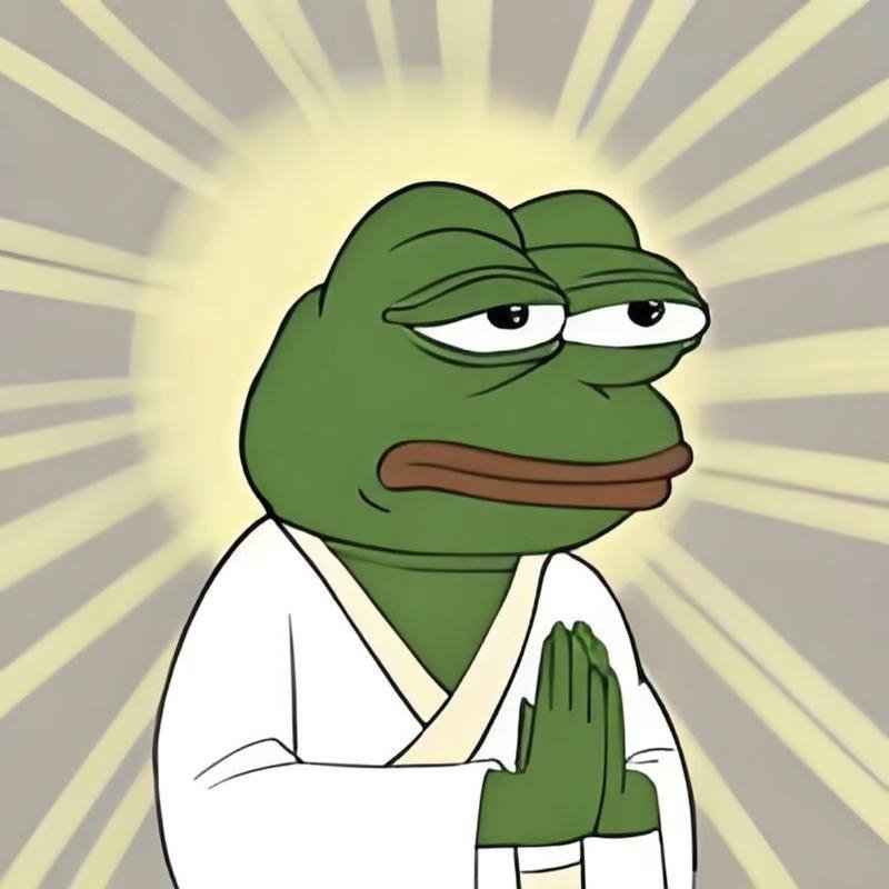 Meme ếch xanh bựa với nét mặt troll nhẹ nhàng