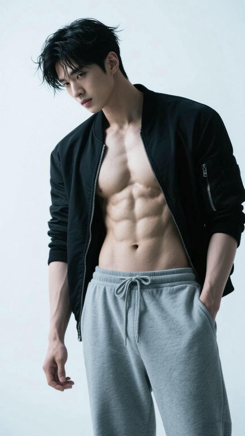 Nam người mẫu sở hữu cơ bụng rõ nét trai đẹp 6 múi