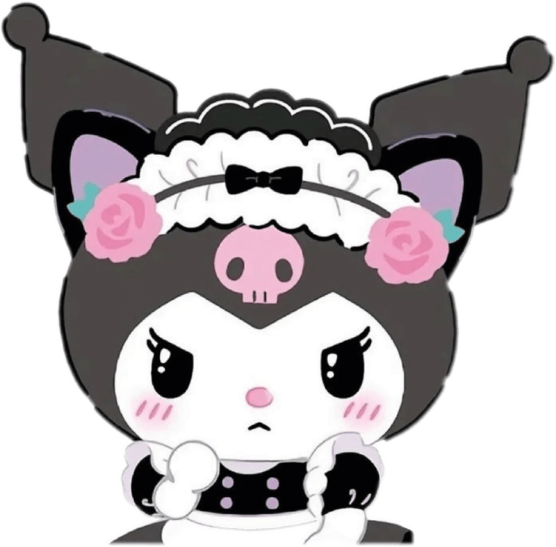 Nét vẽ chibi ngộ nghĩnh trên nhãn dán Kuromi