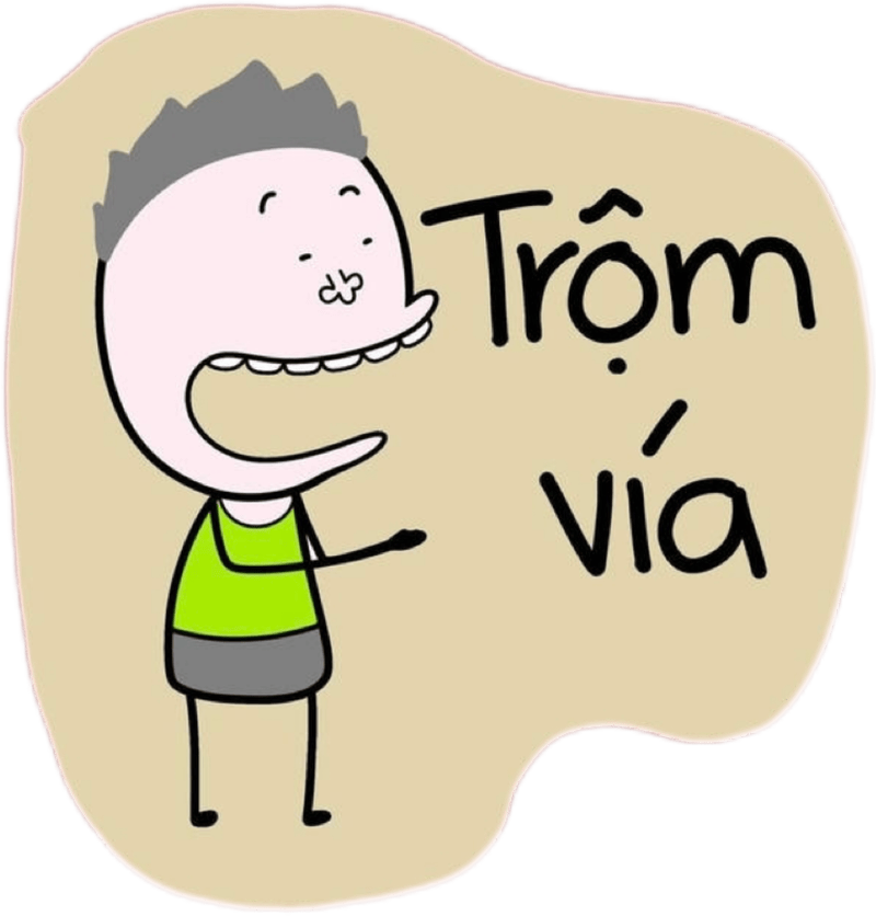 Nhãn dán bựa với ánh mắt cạn lời buồn cười