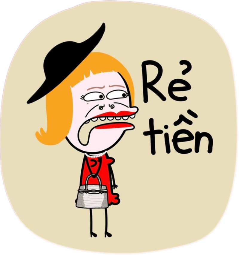 Nhãn dán bựa với ánh nhìn ngơ ngác buồn cười