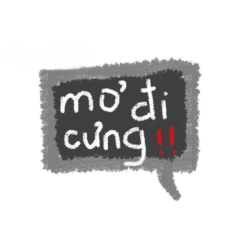 Nhãn dán câu chữ sinh động cùng kiểu chữ xinh