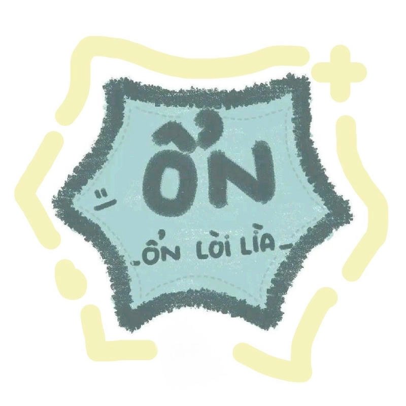 Nhãn dán dòng chữ ngắn cùng ký tự trang trí