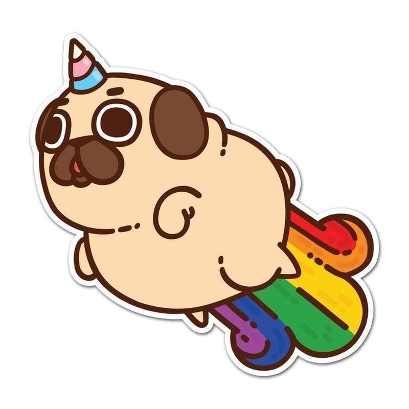 Nhãn dán nhân vật chibi ánh mắt tròn long lanh