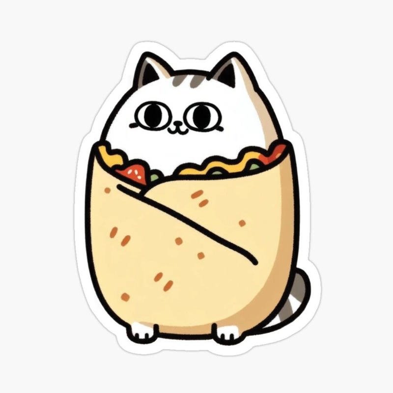 Nhãn dán thú nhỏ đáng mến với ánh nhìn tươi sáng