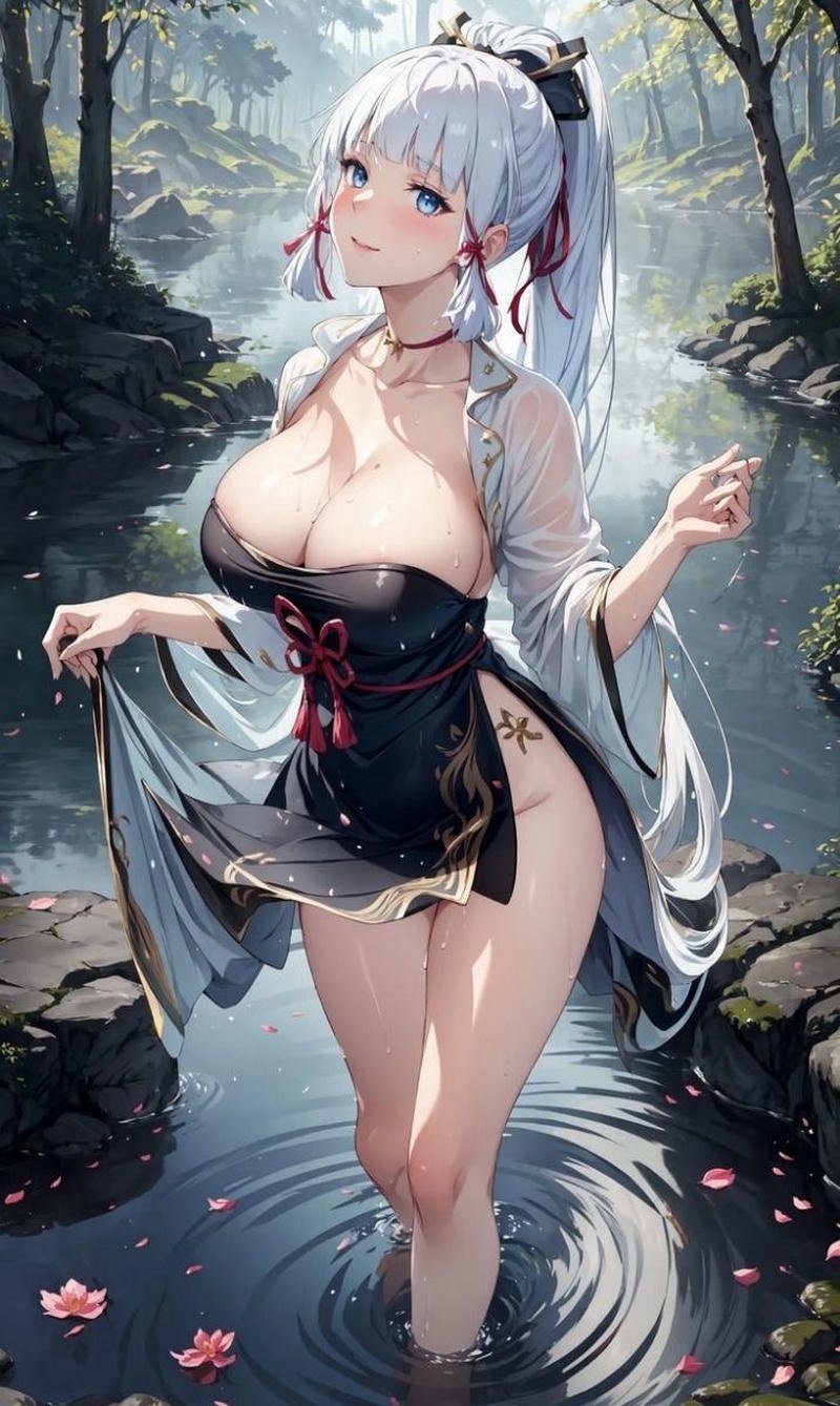 Nhân vật anime nữ với đường cong nổi bật trong ảnh gái anime to tròn