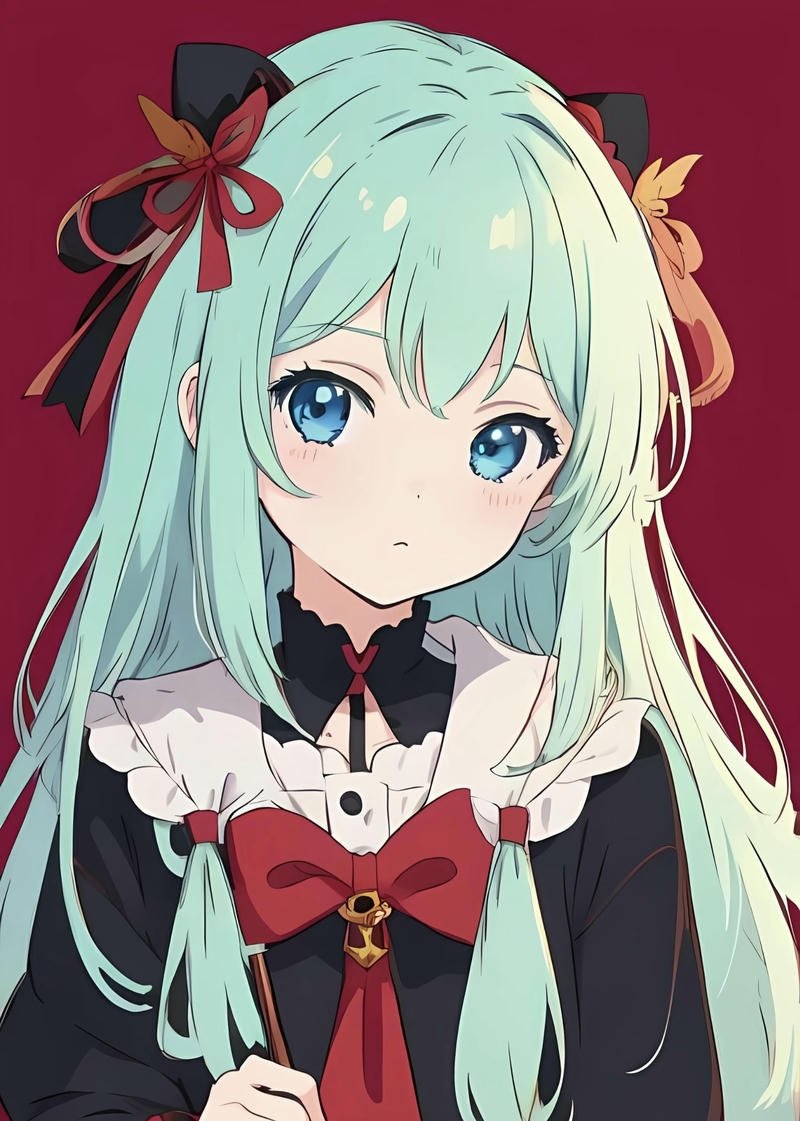 Nhân vật nữ anime phong cách kawaii trong bộ anime con gái