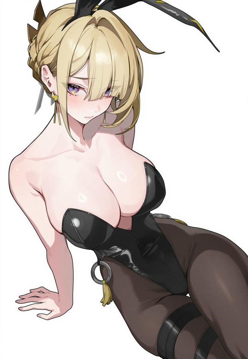 Nhân vật nữ anime quyến rũ vú to nhẹ nhàng