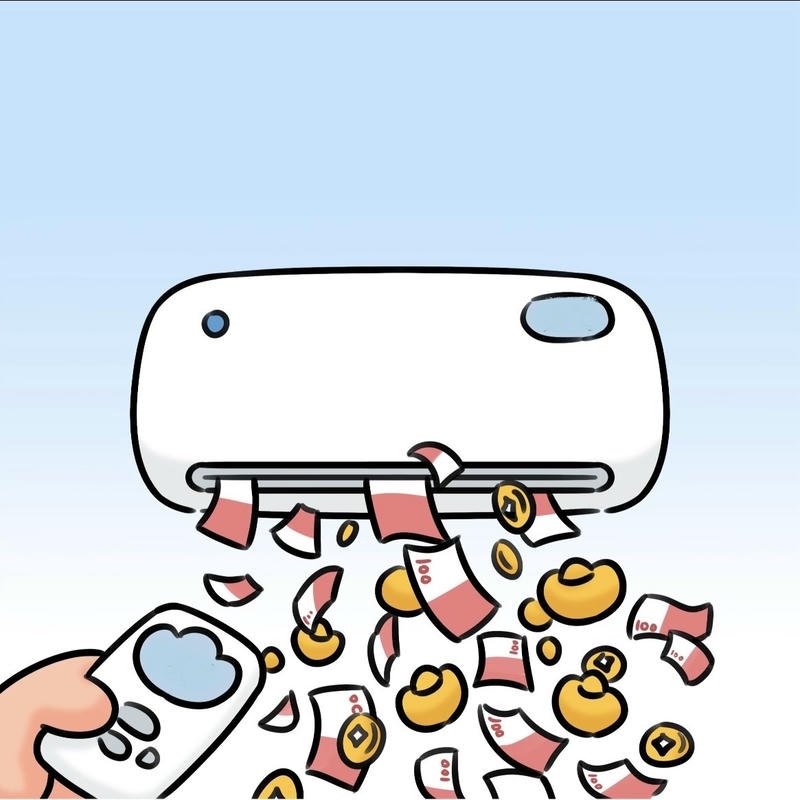 Niềm hài lòng khi tiền dồi dào trong meme tiền