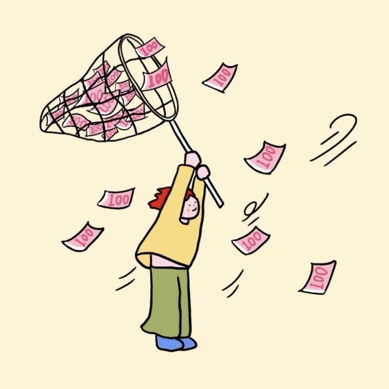 Niềm vui đơn giản khi ví đầy meme tiền