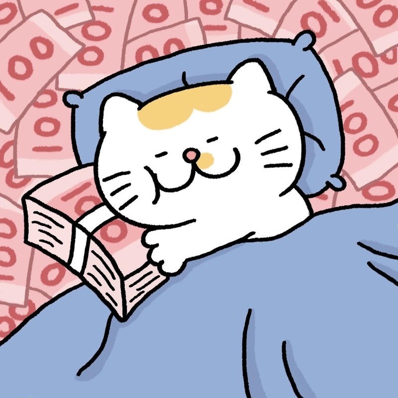 Niềm vui khi tiền nhiều thể hiện meme tiền