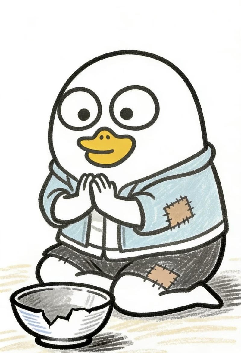 Nội dung dí dỏm về nghèo trong meme xin tiền