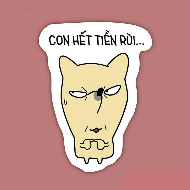 Nội dung vui nhộn thể hiện qua meme xin tiền