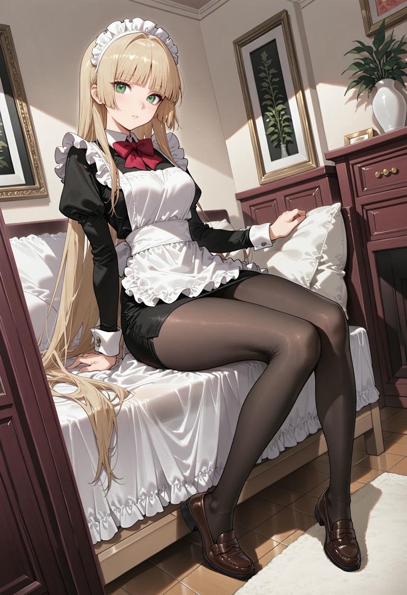 Nữ phục vụ trong quán cà phê ảnh anime hầu gái