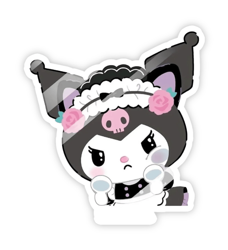 Phong cách hoạt hình ngộ nghĩnh của nhãn dán Kuromi