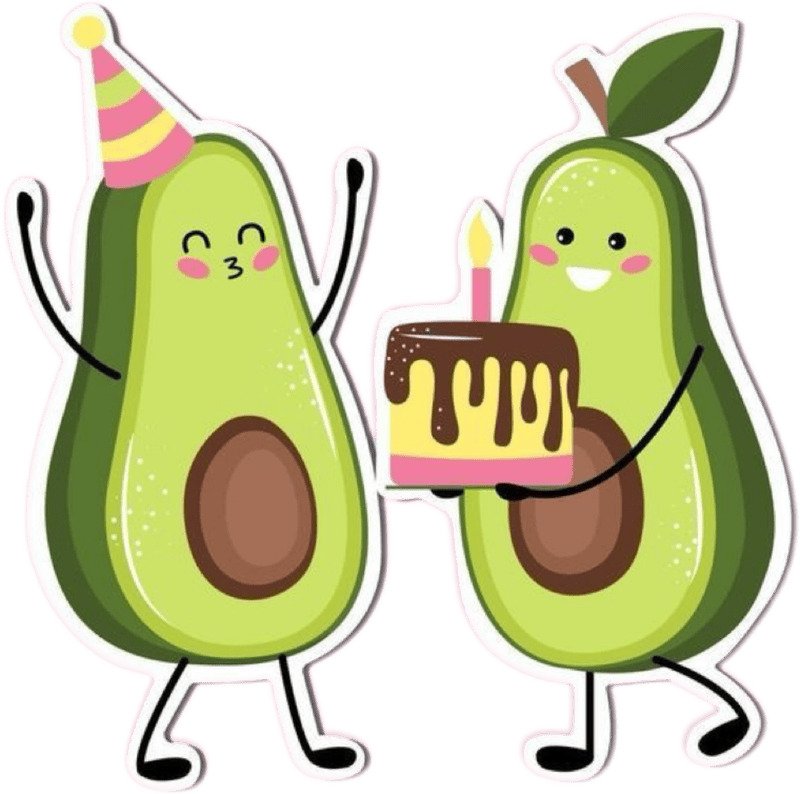 Sticker Zalo sinh nhật tông pastel chúc mừng