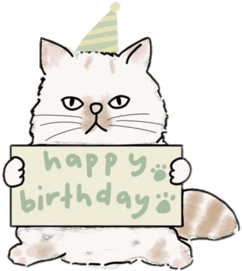 Sticker sinh nhật Zalo happy birthday kèm confetti