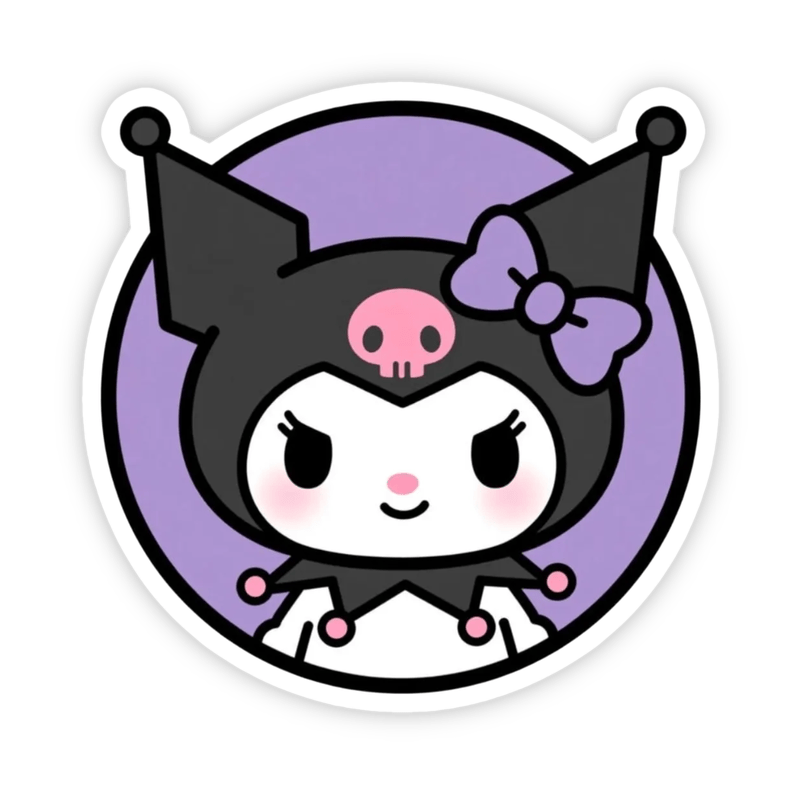 Thiết kế dễ thương thuộc bộ nhãn dán Kuromi