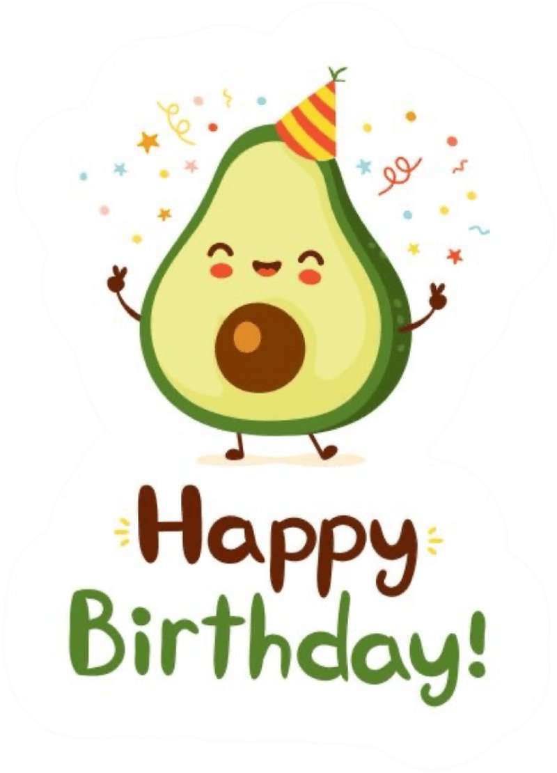 Thiết kế sinh động của sticker sinh nhật