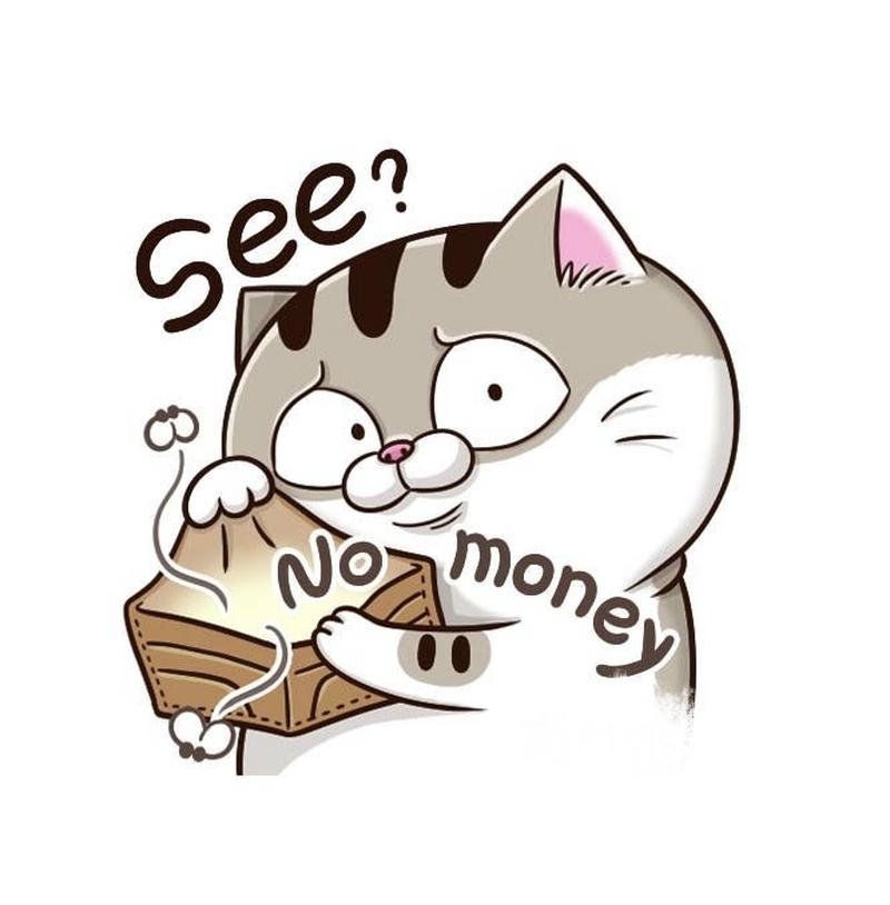 Thực trạng nghèo tạm thời được gọi hết tiền meme