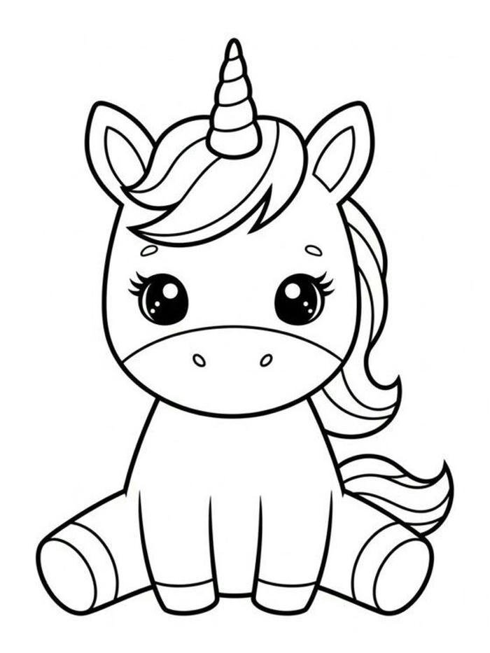 Tô màu con ngựa tranh vẽ ngộ nghĩnh giàu biểu cảm