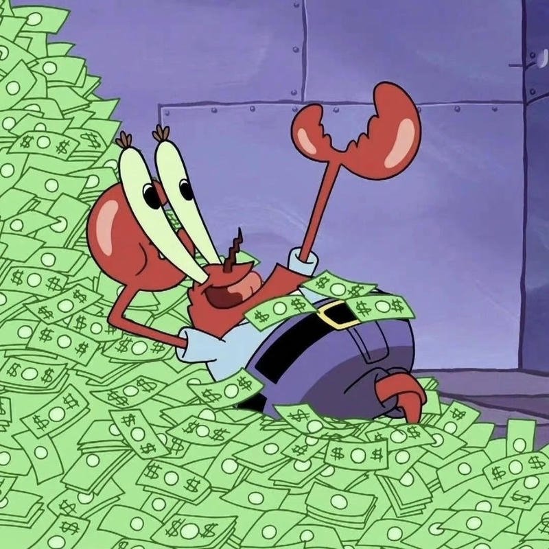 Trạng thái tích cực khi tiền nhiều meme tiền