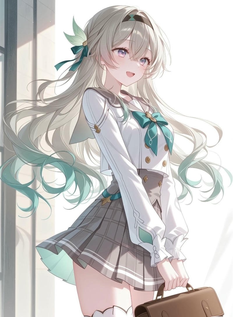 Tranh nhân vật anime phong cách fantasy ánh sáng lung linh