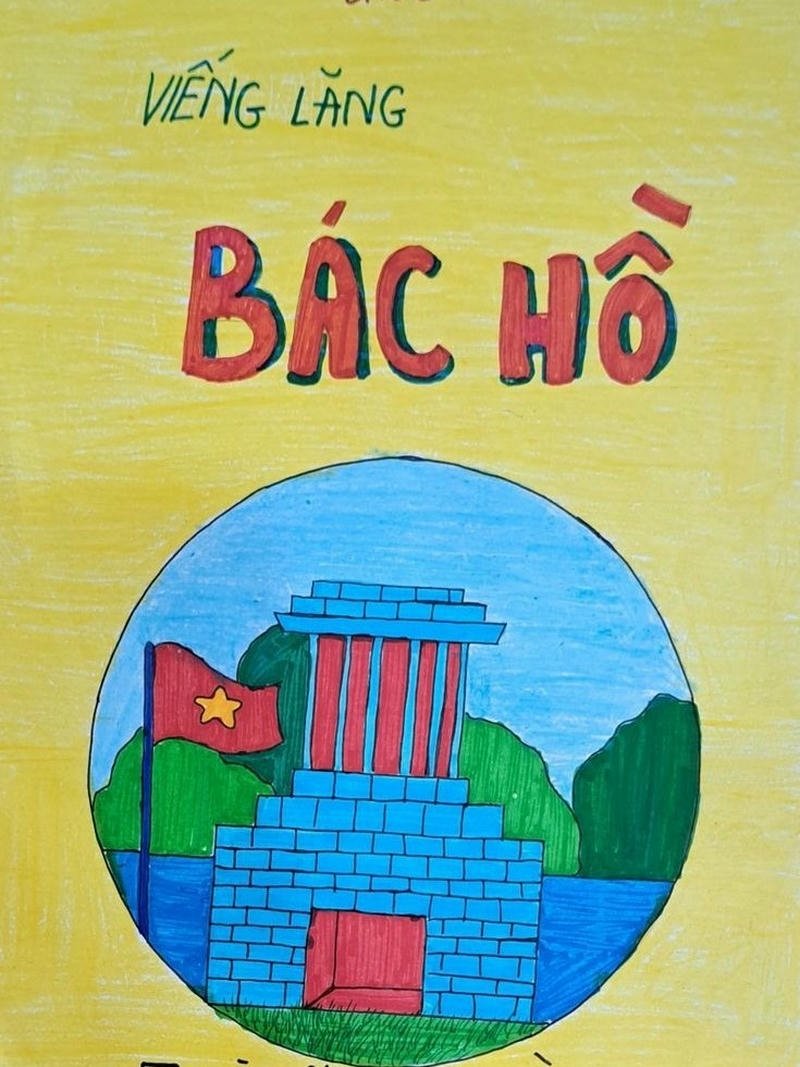 Tranh vẽ lăng bác chi tiết sắc nét đầy cảm xúc