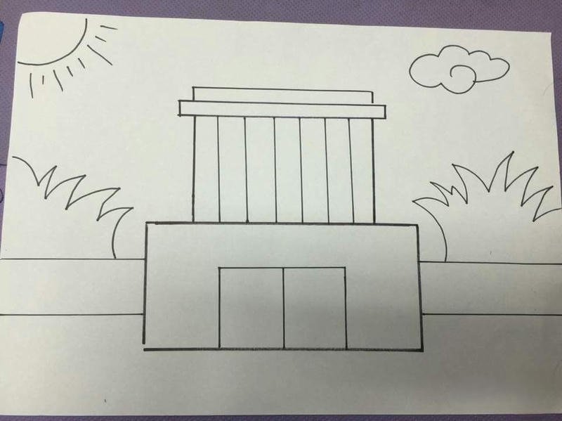 Tranh vẽ lăng bác gam màu hài hòa trang nhã