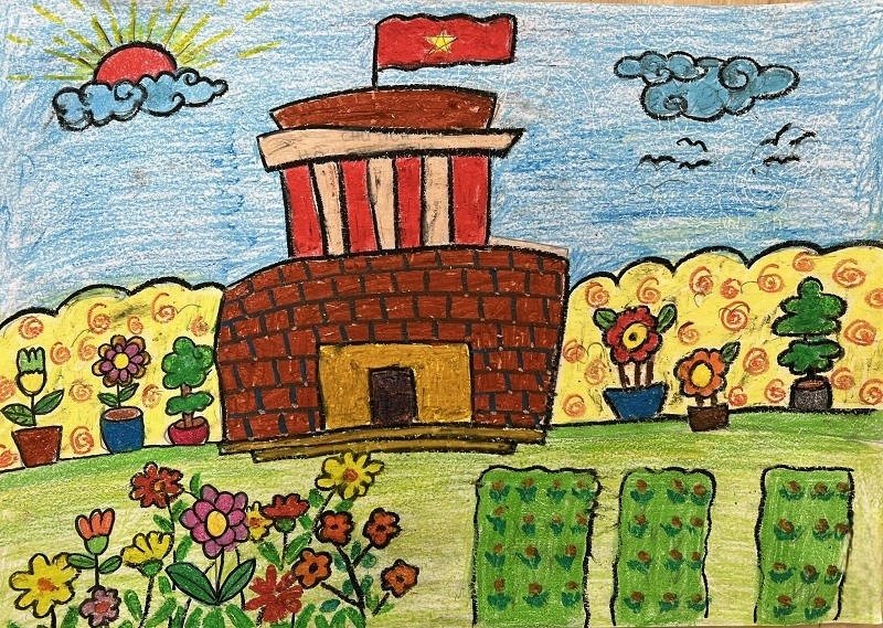 Tranh vẽ lăng bác phong thái trang trọng cổ điển